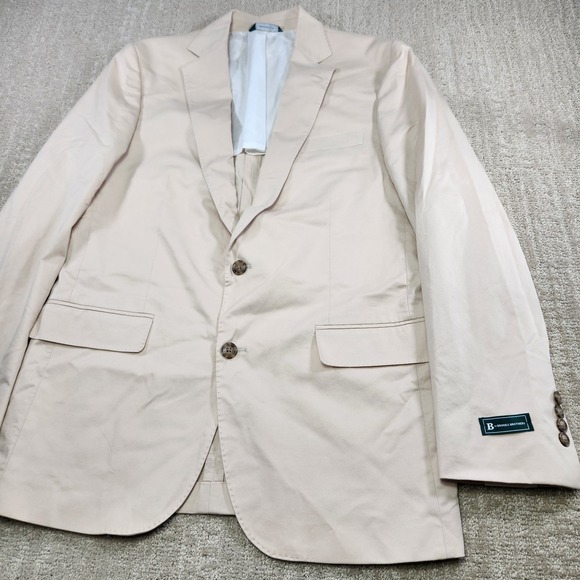 Brooks Brothers B Blazer Men 42 Long Modern Cotton Unstructured Stretch Jacket
